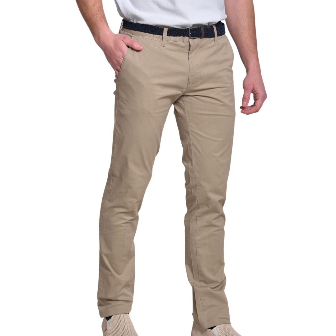 Ανδρικό Παντελόνι Chino (3384) - BEIGE - Panda Clothing