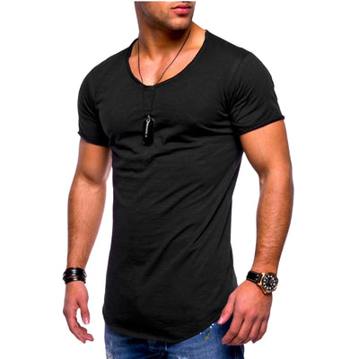 Ανδρικό Μονόχρωμο Βαμβακερό T-Shirt (930) - Panda Clothing