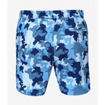 Ανδρικό Μαγιό John Frank Camo Blue (9083) - Panda Clothing