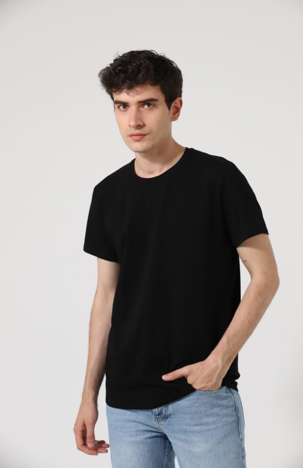 Ανδρικό Μονόχρωμο T-Shirt (799) - Panda Clothing